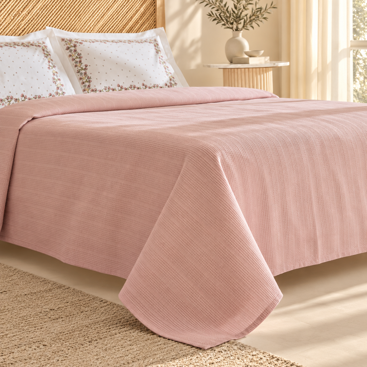 Karaca Home Roshell 100% Cotton Single Pike Set – Powder Pink, 8680214410233 7 Karaca Home Roshell 100% Cotton Single Pike Set – Powder Pink, 8680214410233 - Image 7