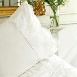 Alternative view of Karaca Home Lula Embroidered 100% Cotton Double Duvet Cover Set 200x220 cm - White, 8680214410714