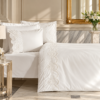 Karaca Home Lula Embroidered 100% Cotton Double Duvet Cover Set 200 x 220 cm, 8680214410714