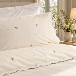 Alternative view of Karaca Home Brodeli Nellie Embroidered 100% Cotton Double Duvet Cover Set 200 x 220 cm, 8680214410752