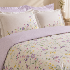 Alternative view of Karaca Home Eliana 100% Cotton Single Duvet Cover Set 160 x 220 cm – Lilac, 8680214416075