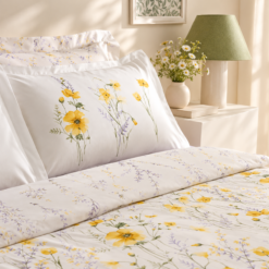 Alternative view of Karaca Home Rosella 100% Cotton Single Duvet Cover Set 160 × 220 cm – Yellow, 8680214416099