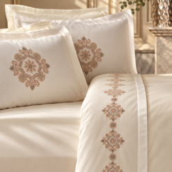 Alternative view of Karaca Home Kelsey Embroidered 100% Cotton Double Duvet Cover Set 200 x 220 cm, 8680214416938