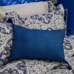Karaca Home Rosario Tasselled Filled Cushion 35x50 cm - Navy, 8680214417850