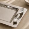 Karaca Ortho Premium Stainless Steel Rectangular Serving Tray 40 x 20 cm, 8683650323945 3 8683650323945 1