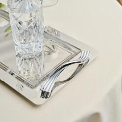 Alternative view of Karaca Ortho Premium Stainless Steel Rectangular Serving Tray 40x20 cm, 8683650323945