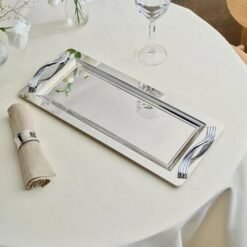 Karaca Ortho Premium Stainless Steel Rectangular Serving Tray 40x20 cm, 8683650323945