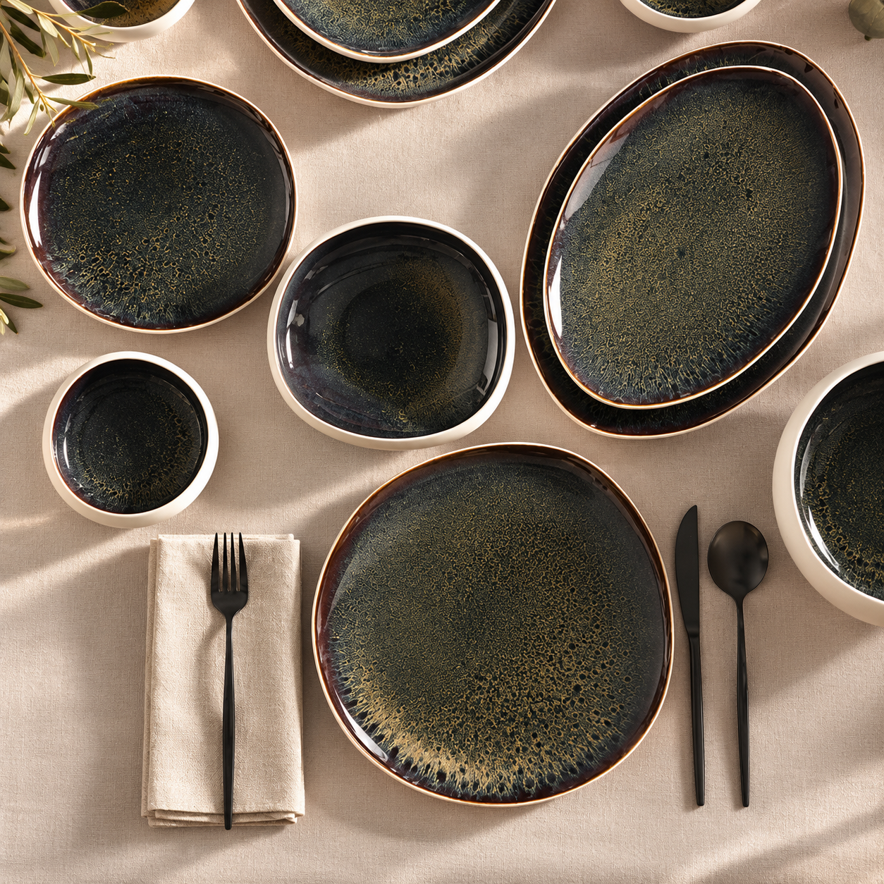 Karaca Earth Collection Galactic 55-Piece Dinner Set for 12 People – White, 8683650327776 2 Karaca Earth Collection Galactic 55-Piece Dinner Set for 12 People – White, 8683650327776 - Image 2