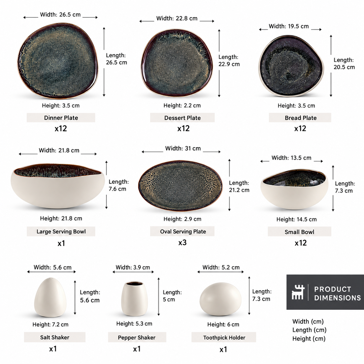 Karaca Earth Collection Galactic 55-Piece Dinner Set for 12 People – White, 8683650327776 7 Karaca Earth Collection Galactic 55-Piece Dinner Set for 12 People – White, 8683650327776 - Image 7