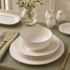 Karaca Elegance Massimo 53-Piece Dinner Set for 12 People – White with Gold Rim, 8683650327936 - Image 2
