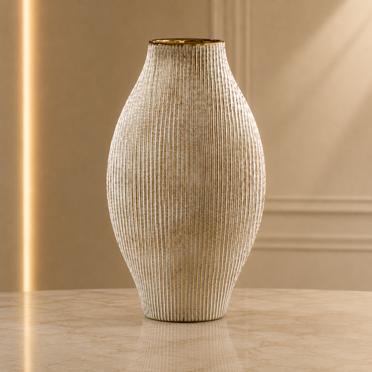Karaca Home Novara Decorative Vase 44.5 cm, 8683650330905 3 Karaca Home Novara Decorative Vase 44.5 cm, 8683650330905 - Image 3