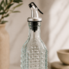 Karaca Daisy Rectangular Oil Bottle 500 ml – Transparent Glass Dispenser, 8683650340638 5 8683650340638 1
