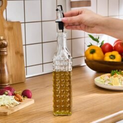 Alternative view of Karaca Daisy Transparent Square Oil Bottle 500 ml, 8683650340638