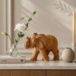 Alternative view of Karaca Renato Elephant Figurine - Natural Beige, 8683650340713