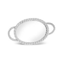 Alternative view of Karaca Marla Silver Mirror Base Decorative Tray 45x24 cm , 8683650367451