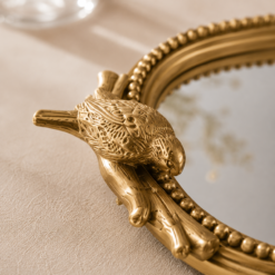 Alternative view of Karaca Home Lenora Gold Mirror Base Decorative Tray 17 x 13.5 cm, 8683650367482