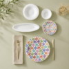 Karaca Fine Pearl Confetti 26-Piece Breakfast Set for 6 People - White with Gold Accents | Fine Bone Porcelain, 8683650379195 7 Karaca Fine Pearl Confetti 26-Piece Breakfast Set for 6 People - White with Gold Accents | Fine Bone Porcelain, 8683650379195 - Image 2