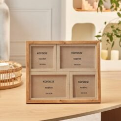 Karaca Habitat Rune 4-Piece Wooden Photo Frame 27.8x22.8 cm, 8683650383260