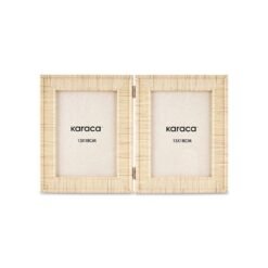 Karaca Elowen 2-Piece Foldable Photo Frame Set 13x18 cm - Cream, 8683650383277