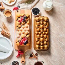 Alternative view of Karaca Aster Baton Cast Aluminum Cake Pan - Gold | Rectangular Baking Mold, 8683650387206