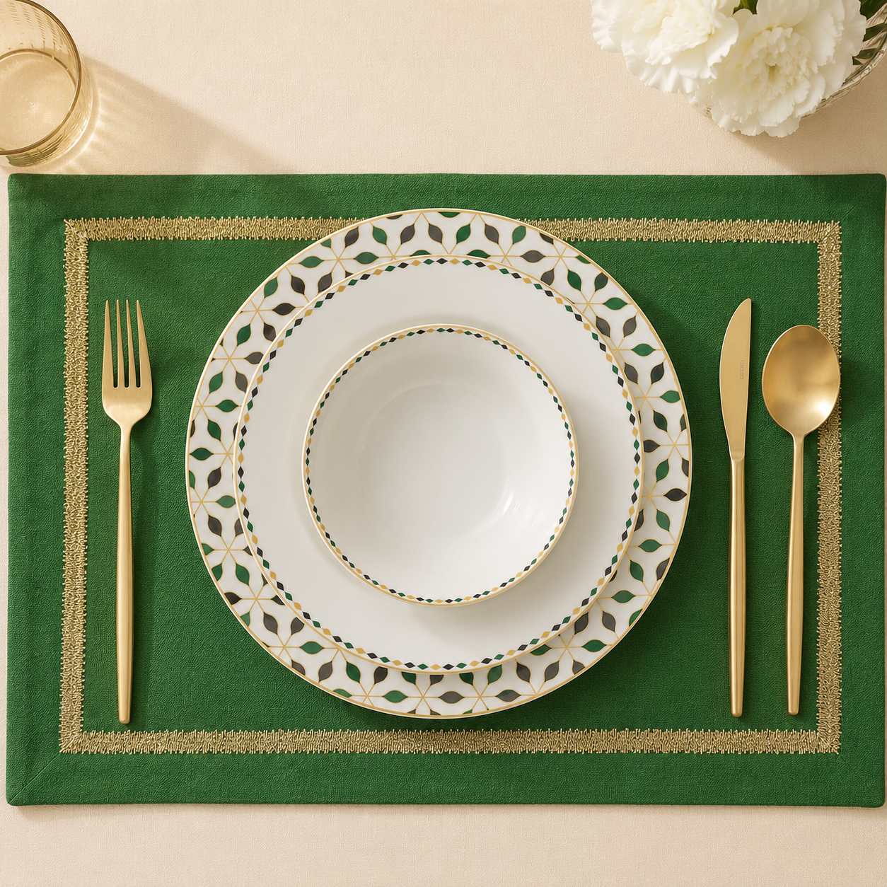 Karaca Forever Bone Almond Tropez 24-Piece Dinner Set for 6 People, 8683650391609 2 Karaca Forever Bone Almond Tropez 24-Piece Dinner Set for 6 People, 8683650391609 - Image 2