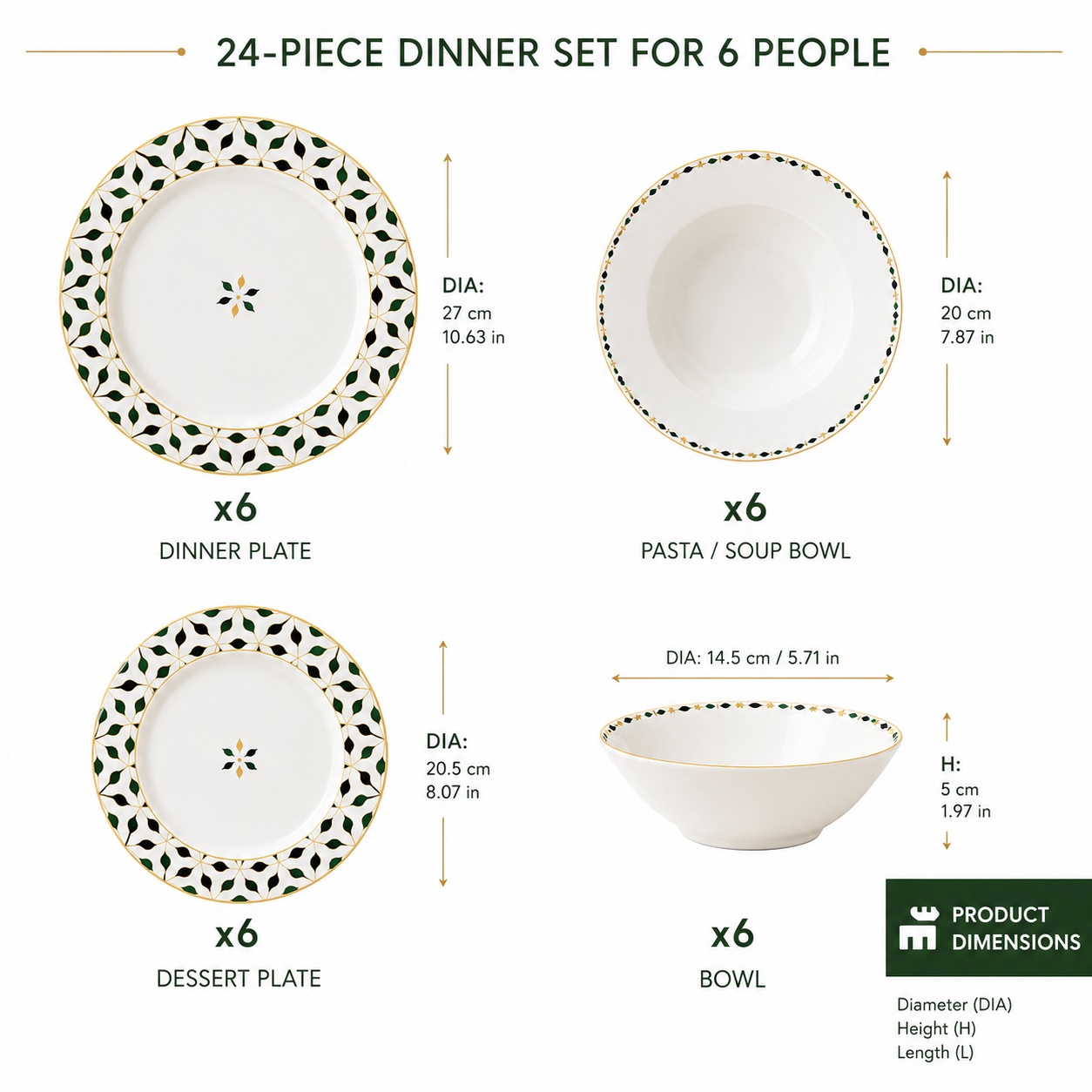 Karaca Forever Bone Almond Tropez 24-Piece Dinner Set for 6 People, 8683650391609 7 Karaca Forever Bone Almond Tropez 24-Piece Dinner Set for 6 People, 8683650391609 - Image 7