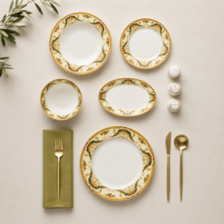 Alternative view of Karaca Forever Bone Orlando 53-Piece Dinner Set for 12 People – Fine Bone Porcelain, 8683650393801