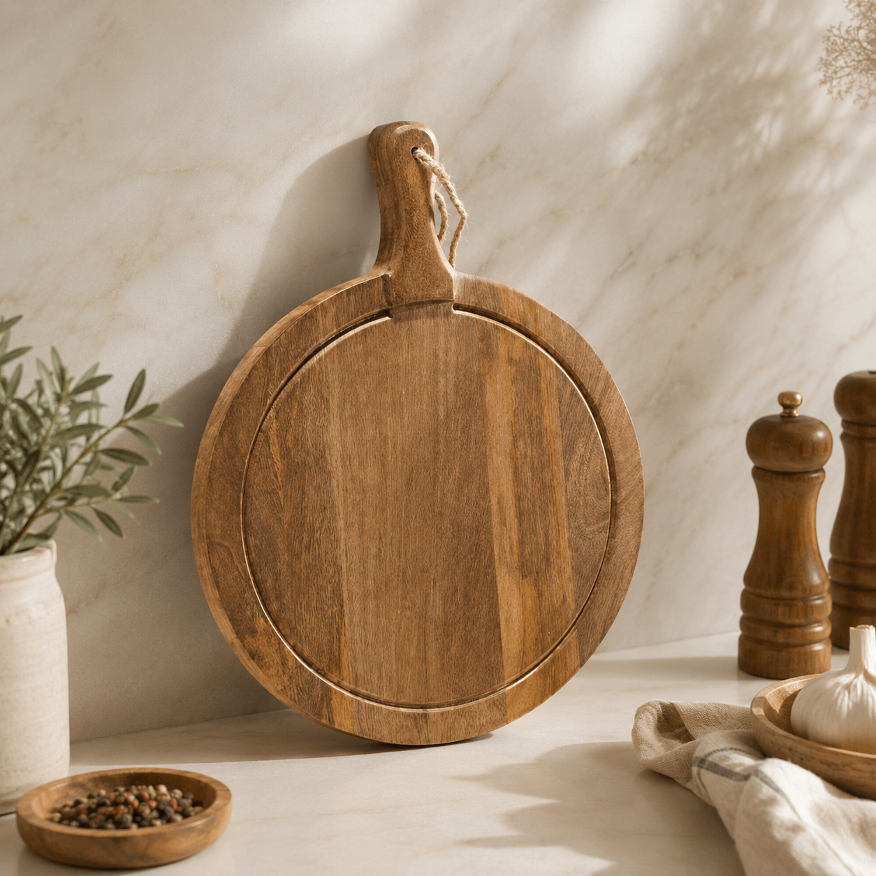 Karaca Premium Mango Oval Cutting & Serving Board 36 × 28 cm, 8683650397304 1 Karaca Premium Mango Oval Cutting & Serving Board 36 × 28 cm, 8683650397304