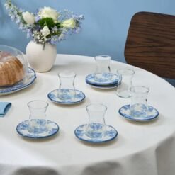 Karaca Mireya 12-Piece Tea Set for 6 People, 8683650398677