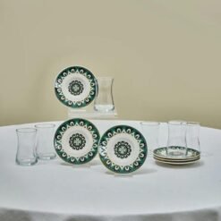 Karaca Lagada 12-Piece Tea Set for 6 People, 8683650399124