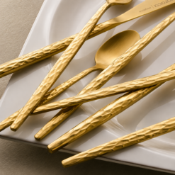 Alternative view of Karaca Callisto 84-Piece Cutlery Set for 12 People – Gold, 8683650403975