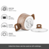 Karaca Biogranit Alice 7-Piece Cookware Set, 8683650411703 - Image 4