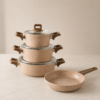 Karaca Biogranit Alice 7-Piece Cookware Set, 8683650411703 - Image 3