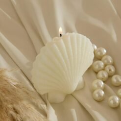 Karaca Home Marine Seashell Candle | Decorative Paraffin Wax Candle, 8683650420019