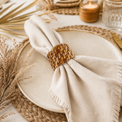 Karaca Veranda Rattan Napkin Ring, 8683650379317