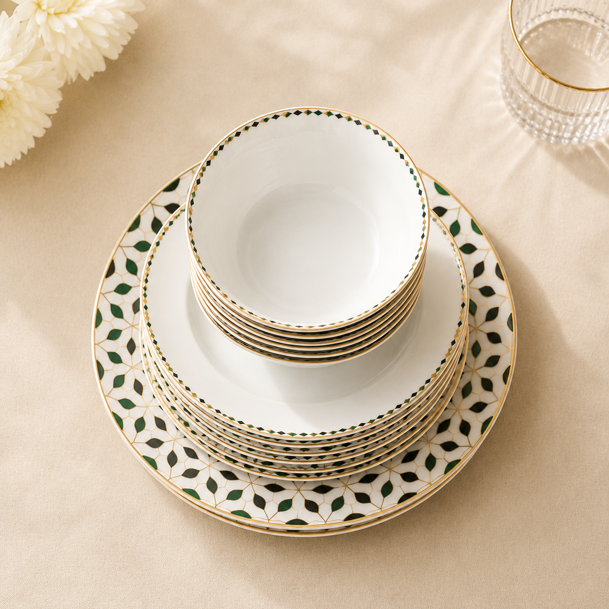 Karaca Forever Bone Almond Tropez 24-Piece Dinner Set for 6 People, 8683650391609 6 Karaca Forever Bone Almond Tropez 24-Piece Dinner Set for 6 People, 8683650391609 - Image 6