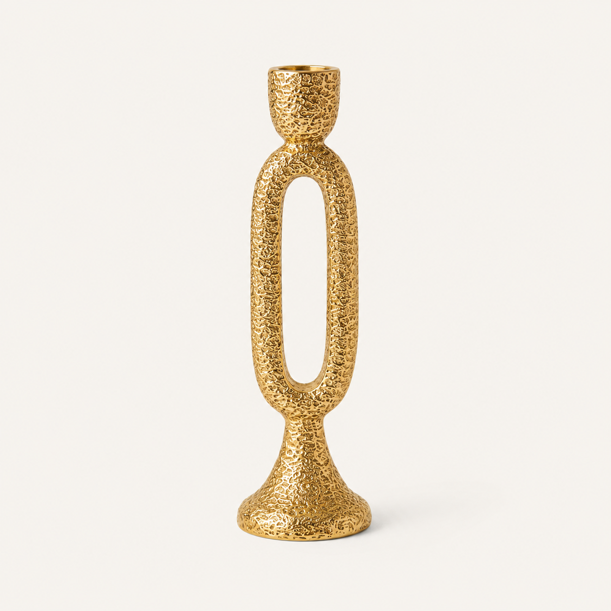 Karaca Home Helen Candle Holder 22 cm - Gold, 8680214399743 3 Karaca Home Helen Candle Holder 22 cm - Gold, 8680214399743 - Image 3
