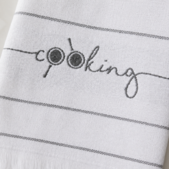 Alternative view of Karaca Home Cooking Anthracite 100% Cotton Kitchen Towel Set of 2 – 60 x 40 cm, 200.21.01.0526