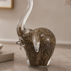 Alternative view of Karaca Home Fern Elephant Figurine – 15 cm Glass Decorative Sculpture, 153.09.01.8616