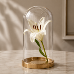 Alternative view of Karaca Home Bronze Glass Dome Cloche 20 cm | Decorative Display Dome, 153.09.01.7029