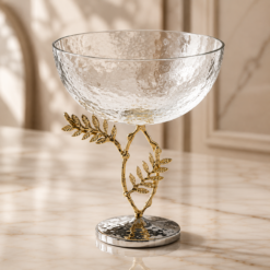 Karaca Home Carmenta Footed Glass Bowl 21 × 18 cm, 153.09.01.9495