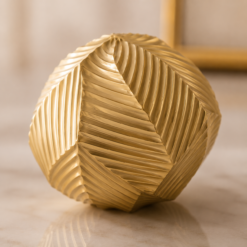 Alternative view of Karaca Home Lana Decorative Object 11 x 11 cm | Gold Geometric Orb, 8680214387351