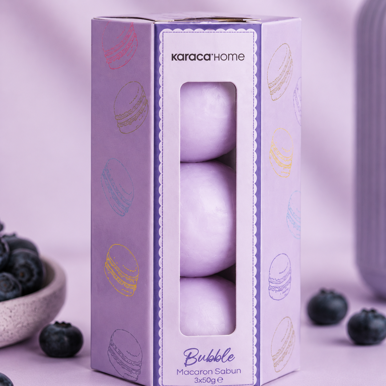 Karaca Home Macaron Bubble Gum Scented Soap, 8680214387306 2 Karaca Home Macaron Bubble Gum Scented Soap, 8680214387306 - Image 2