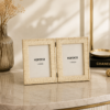 Karaca Elowen 2-Piece Foldable Photo Frame Set 13 x 18 cm - Cream, 8683650383277