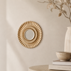 Alternative view of Karaca Elenor Gold Decorative Wall Mirror 21.5 cm, 8683650340829