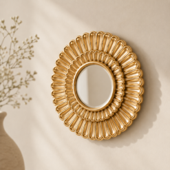 Karaca Elenor Gold Decorative Wall Mirror 33 cm, 8683650340836