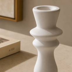 Alternative view of Karaca Stone Candle Holder 21.2 cm - White, 8683650383376