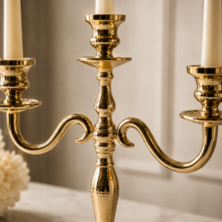 Alternative view of Karaca Home Rena Triple-Holder Candlestick 44.5 cm - Gold, 153.09.01.2160