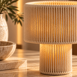 Alternative view of Karaca Home Fimi Boho Table Lamp – Natural Beige, 8680214420225