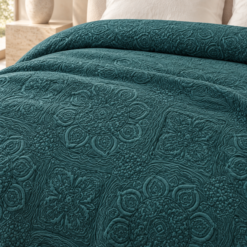 Alternative view of Karaca Home Scala Embossed Double Blanket 200 × 220 cm – Green, 200.18.01.0985